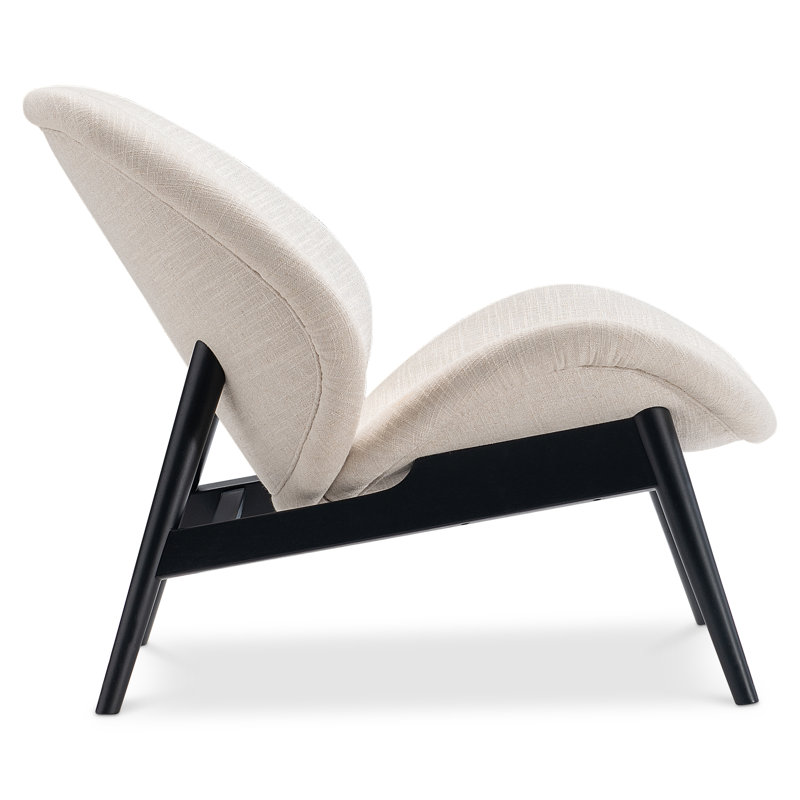 Bernhardt Jett Fabric Chair, Brown, Cream Polyester Blend