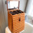 Orange Rectangular Solid Wood Jewelry Armoires