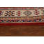 Tapis rouge à motif géométrique Kazak