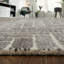 Tapis géométrique en laine / taupe / gris / noir Amirah-1179982908