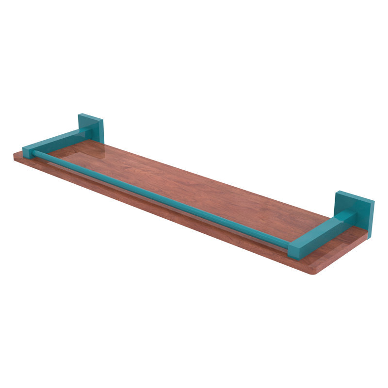 Tablette Montero de la collection Montero IPE, H 3 po x l 22 po x P 5 po, Bleu sarcelle Glokzin