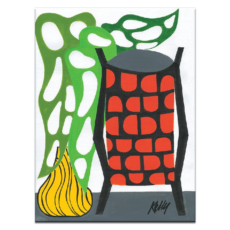 Lamp Leaf by Kelly - Art Prints, 51" H x 41" W, Wrapped Canvas