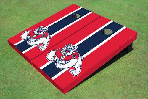 Skip's Garage Buffalo Football Solid Wood Cornhole Board Set 