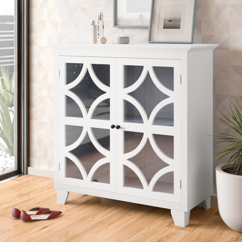 Armoire décorative à deux portes Bekasi, Blanc