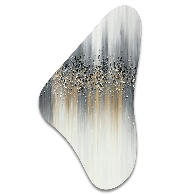 Corel - art mural asymétrique en forme de Boomerang abstrait, H 39 po x l 21 po
