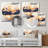 Dreamy Golden Mountain V - Abstract Marble Metal Wall Art-811237697