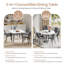 Round Metal Base Dining Table-1808236744