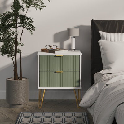 Beranda 45cm W Manufactured Wood Bedside Table
