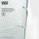 Monteray 36" W x 36" D x 79" H Hinged Frameless Shower Enclosure with 3/8  Clear Glass&Base