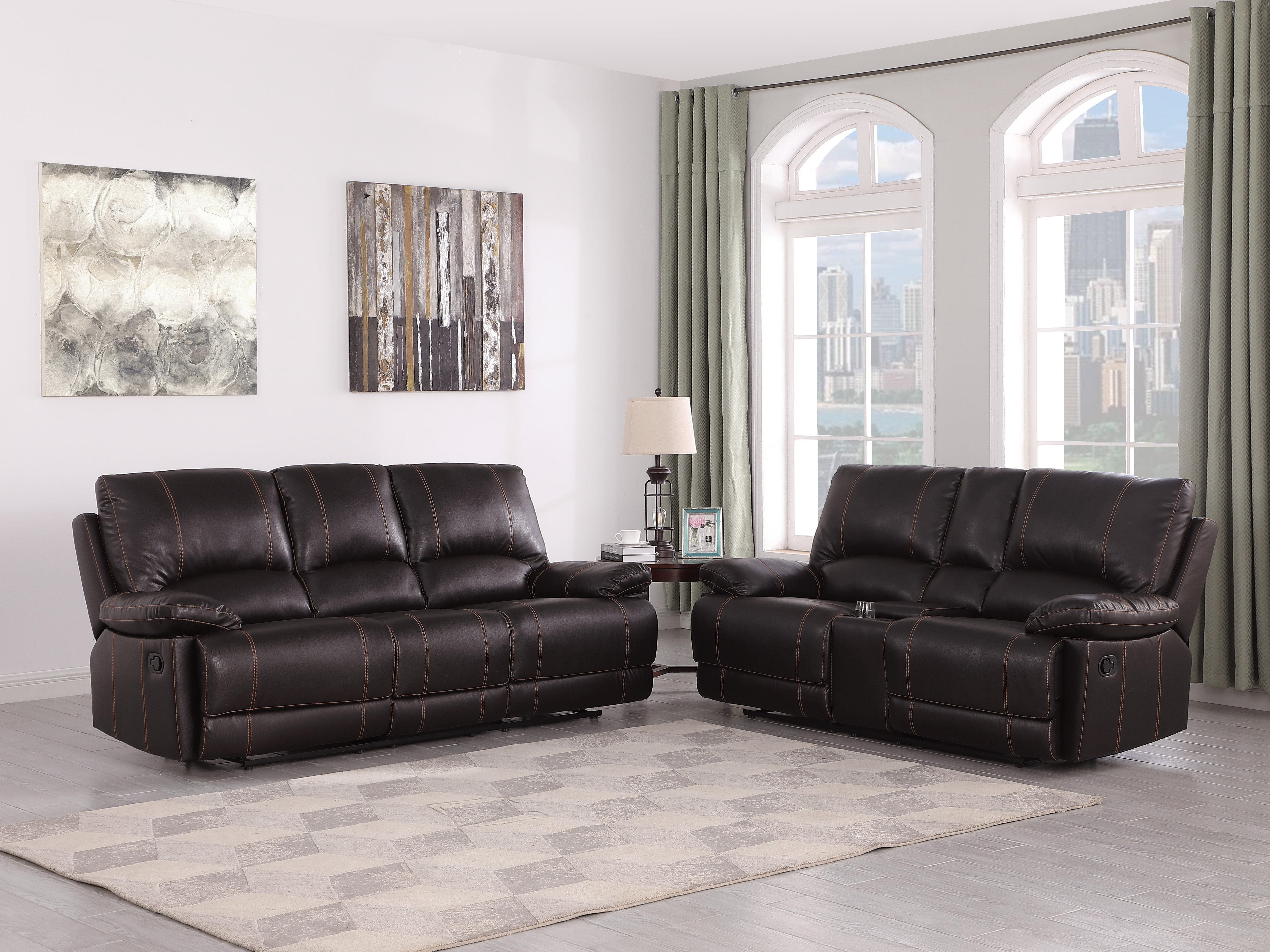 Red Barrel Studio® Trower Reclining 2 Piece Living Room Set & Reviews ...