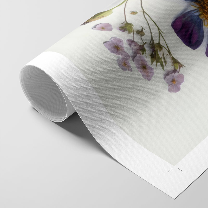 Pressed Flower Memories I - Impression sur toile seulement - NON-CADRE, H 27 po x l 18 po
