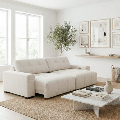 Canapé-lit simple à glissière simple avec design minimaliste et coussins décoratifs
