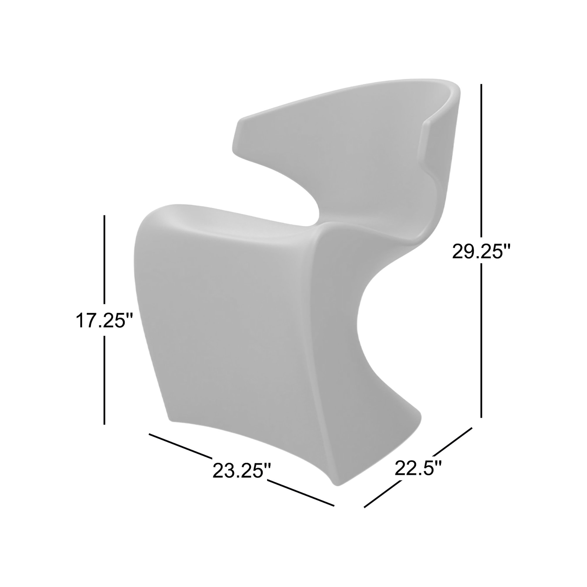 Wing Patio Dining Chair, Taupe