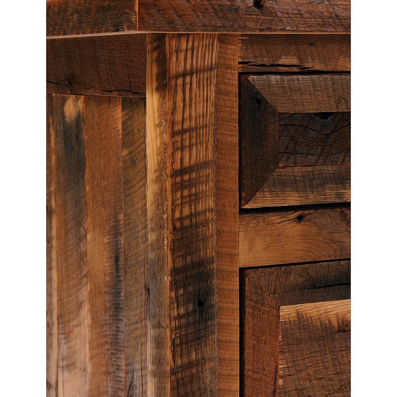 Grande bibliothèque Fireside Lodge Barnwood, Bois de grange, (5 tablettes) H 72 po x l 42 po x P 15 po