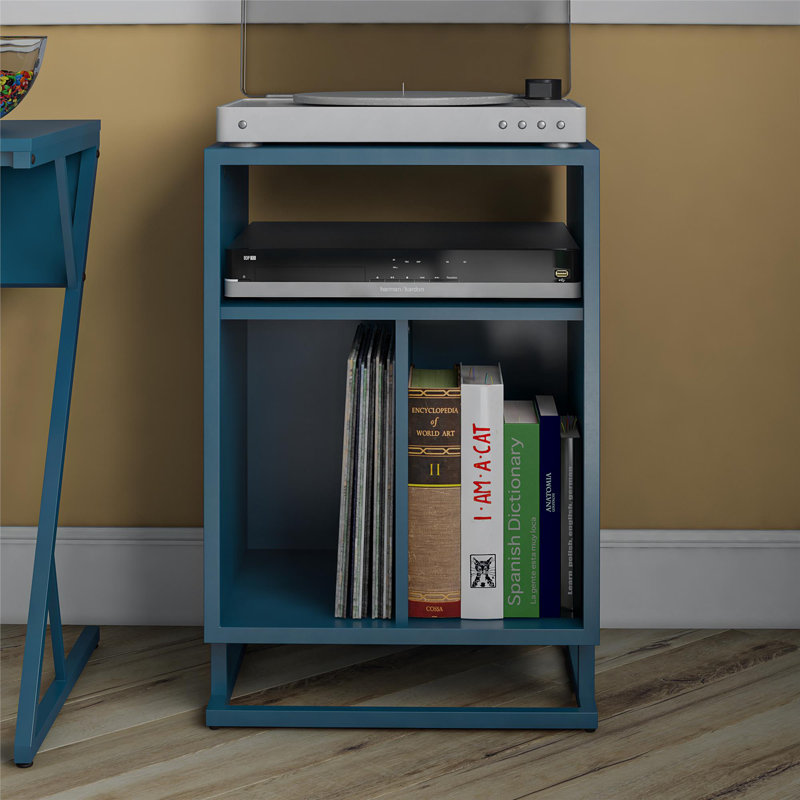 Kaicey Frame End Table, Blue