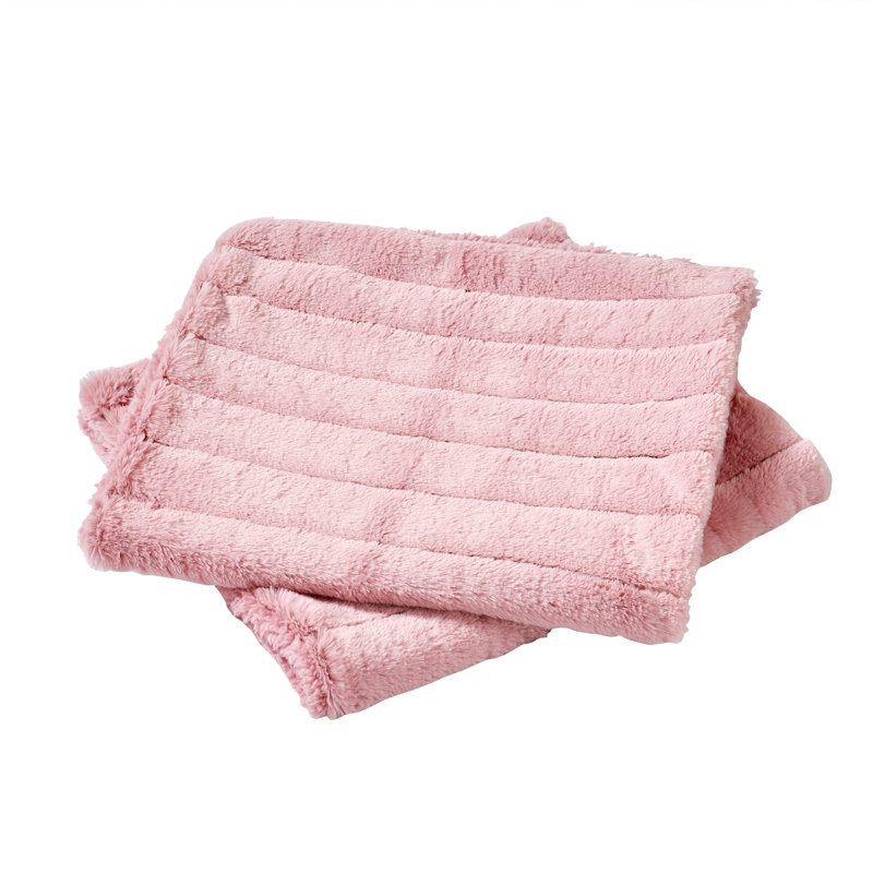 Super Mink Polyester Zip Pillow Cover, Rose Smoke