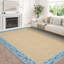 Tapis floral à bord doux lavable à la machine avec envers antidérapant et non délestable-1001622214