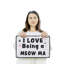 Enseigne fantaisie en aluminium 12 po x 18 po Cat Mom