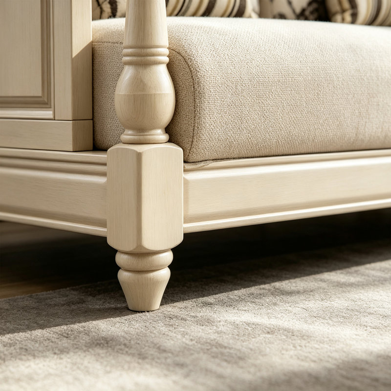 Canapé luxueux en tissu léger de style américain