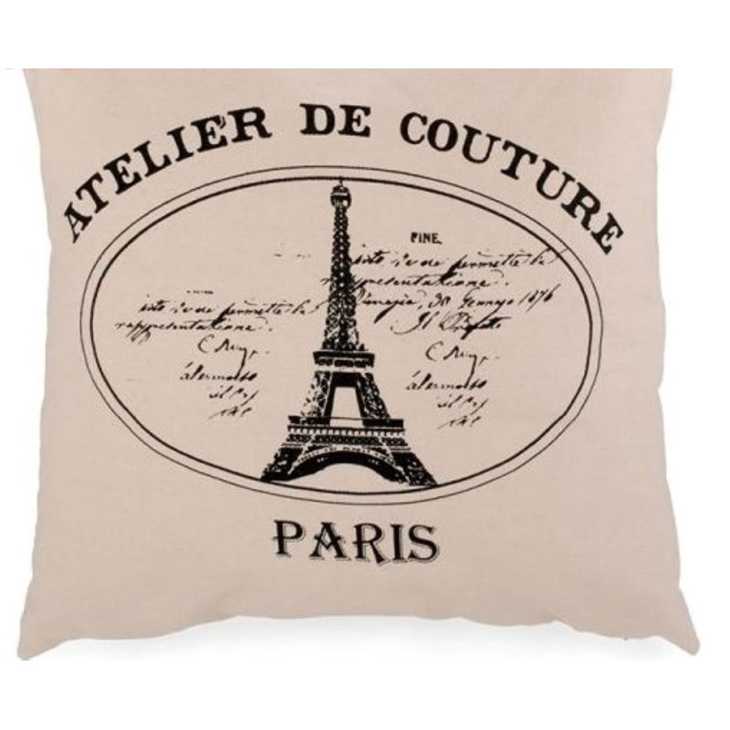 Housse et insert de coussin carré Paris