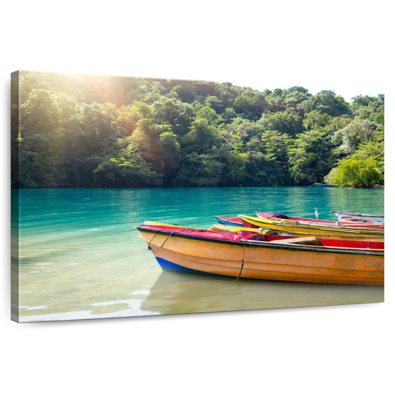 Mehar Jamaica Blue Lagoon Boats, 30" H x 45" W