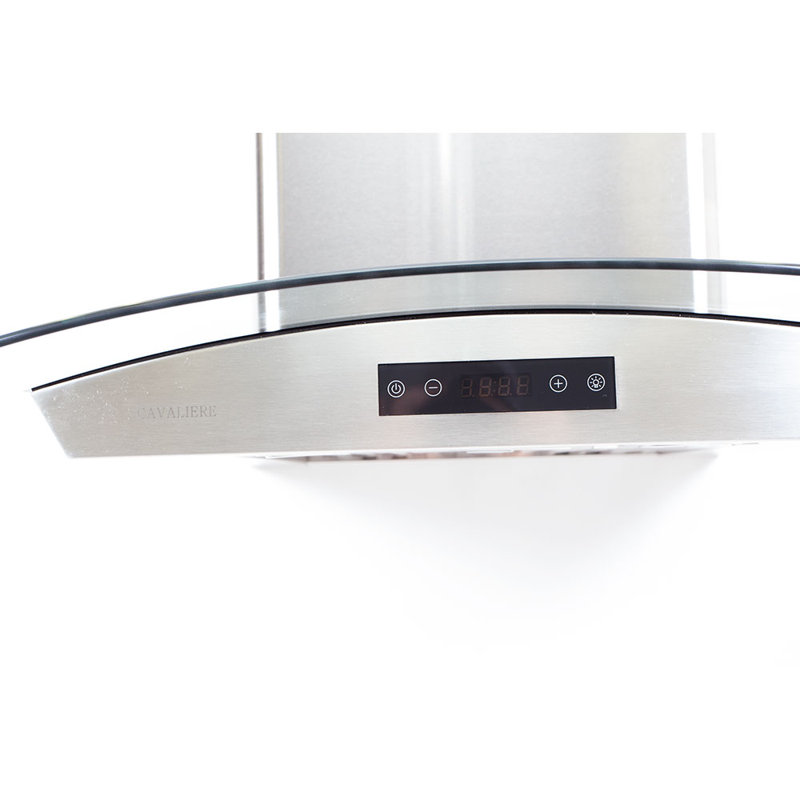 Cavaliere 29.5 " W Stainless Steel 600 CFM Ducted (Vented) Wall Range Hood with Baffle Filter