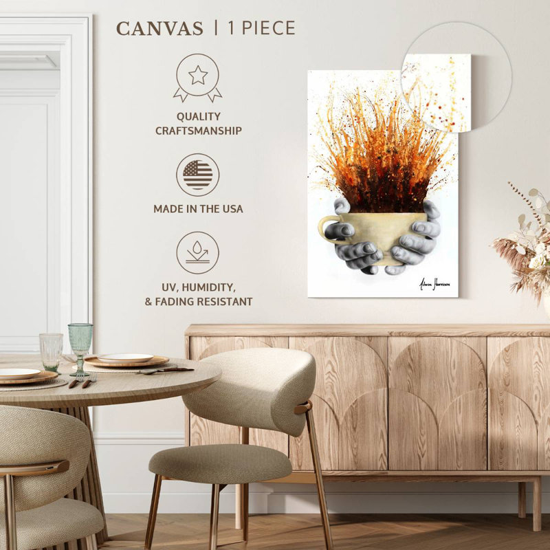 Yarlin Coffee Coffee Coffee, 39" H x 26" W