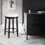 Ensemble de tabourets de bar rembourrés en tissu avec repose-pieds-936100860