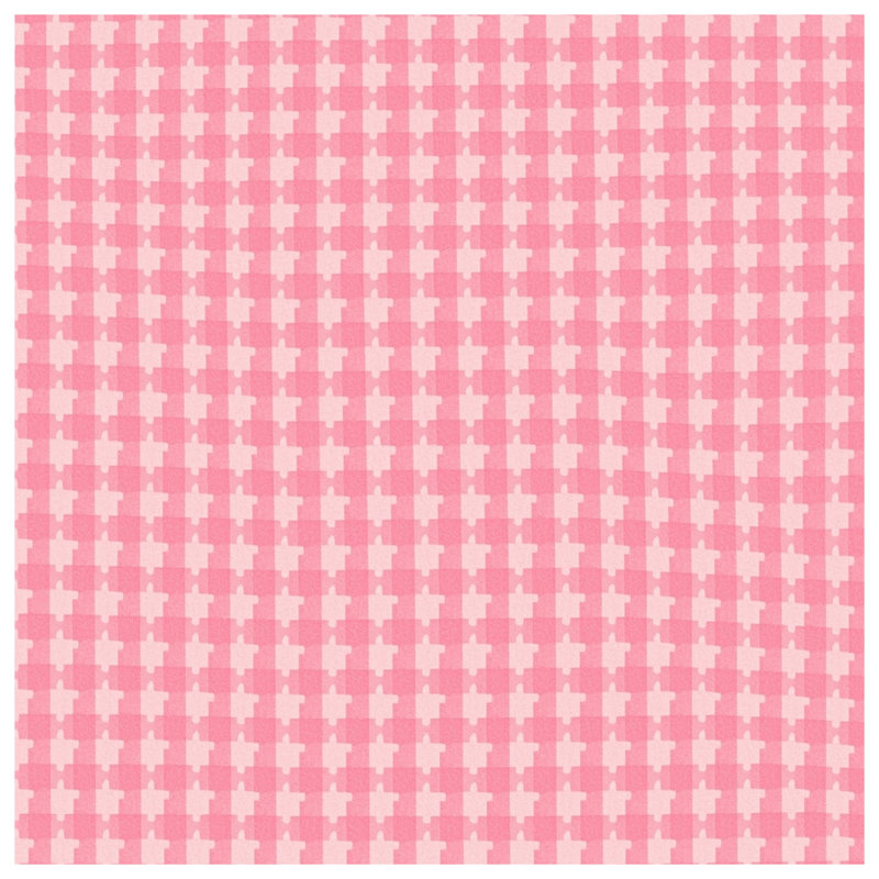 Couvertures roses à motif pied-de-poule, L 50 po x H 60 po