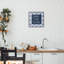 «Kiss The Cook Blue Florals», giclée encadrée, conception par Annie Lapoint-117384445-117384449