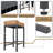 Upholstered Saddle Bar Stools Counter Height Stools Barstools Bar Chairs with Curved Seat & Footrest-1416667908-1416667906