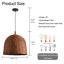 Luminaire suspendu en rotin 3 lumières Caseyn
