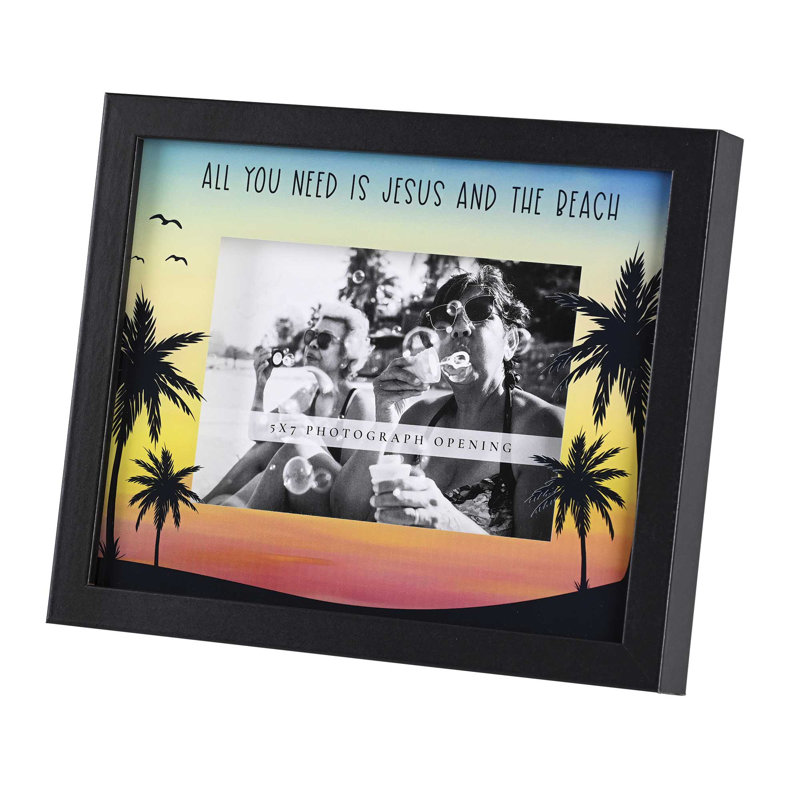 Black Picture Frame with Mat