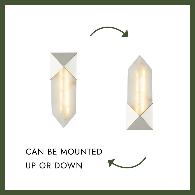 Caesar 1 - Light LED Bath Sconce, Urban Bronze/Alabaster