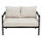 Multi-Person Outdoor Iron Sofa Set With A Table, Rattan Decoration, Waterproof, Rust-Proof, Suitable For Garden, Lawn Use-792545749