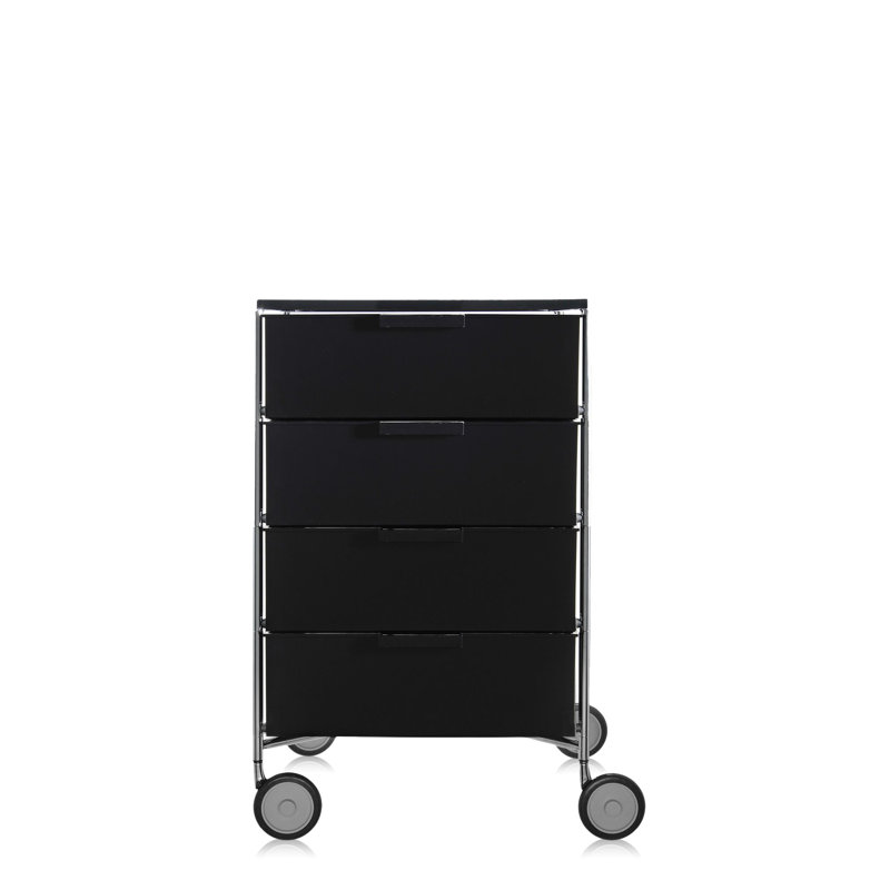 Mobil Drawer Storage, 3 Hi, With Wheels, Translucent Cobalt