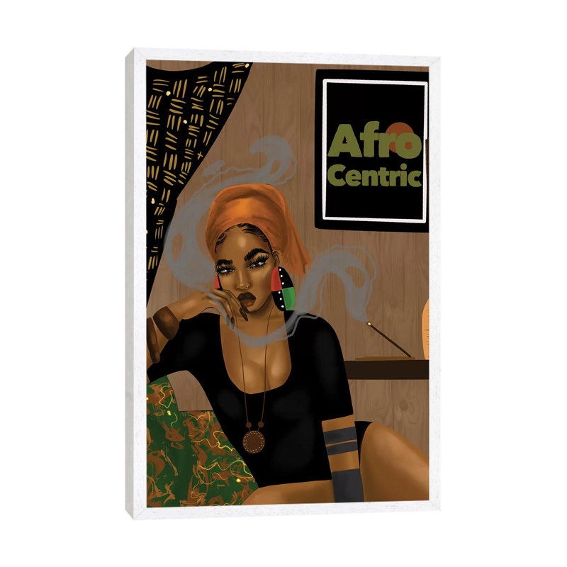 A Vibe by Zola - Print on Canvas, 66.04cm H x 45.72cm W x 3.81cm D, White Framed
