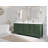 Malibu 84'' Double Bathroom Vanity with Quartz Top-90698663