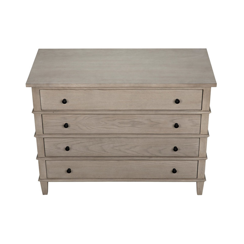 Dennis 4 - Drawer Solid Wood Dresser, Sand