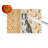 Black and White Borzoi Heirloom Fall Glass Cutting Board
