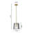 Faison 1 - Light Black/Gold Pendant