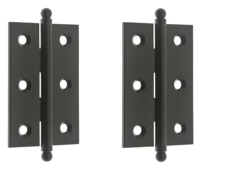 Solid Brass Cabinet Hinge, 2'' H x 1.5'' W x 4.25'' D, Antique Nickel