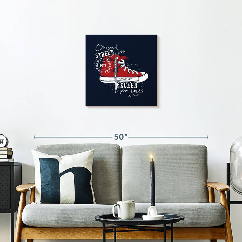 Tergel Sneaker Typography, 20" H x 20" W