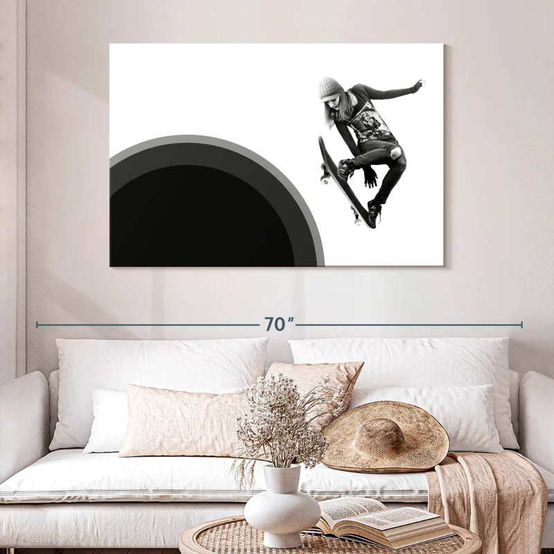 Senne Skate All Day, 26" H x 39" W