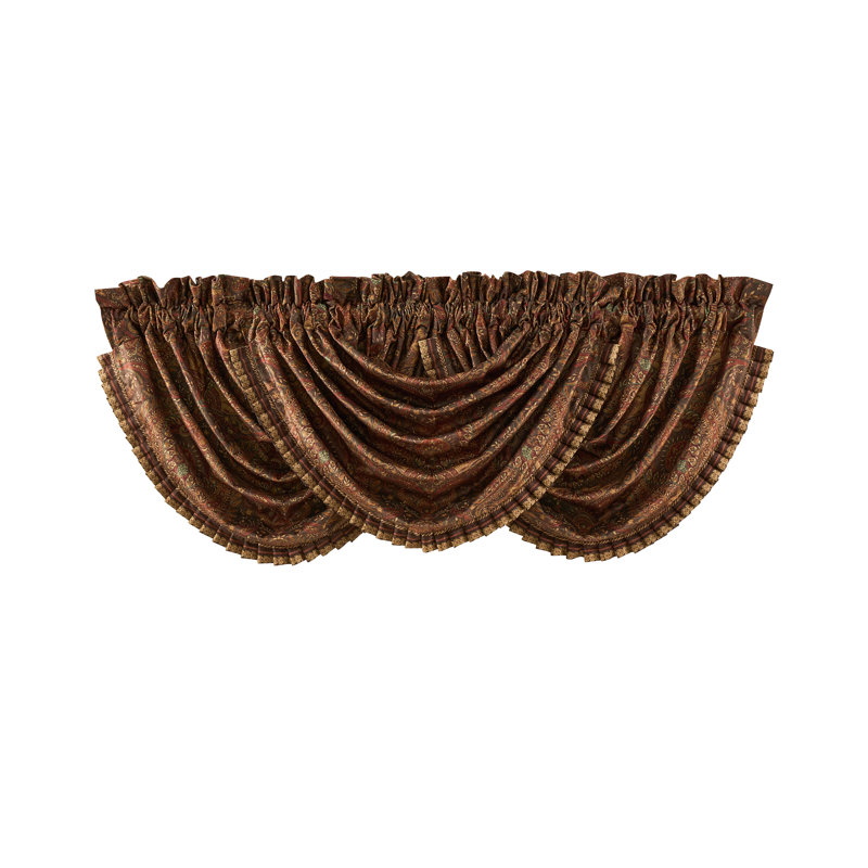 DESTINY - CHOCOLATE WINDOW WATERFALL VALANCE