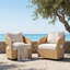 Swivel Outdoor Lounge Chair with Cushions