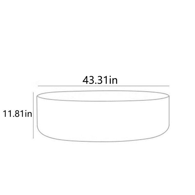 Table à thé créative haut de gamme, H 11,81 po x L 43,31 po x l 43,31 po
