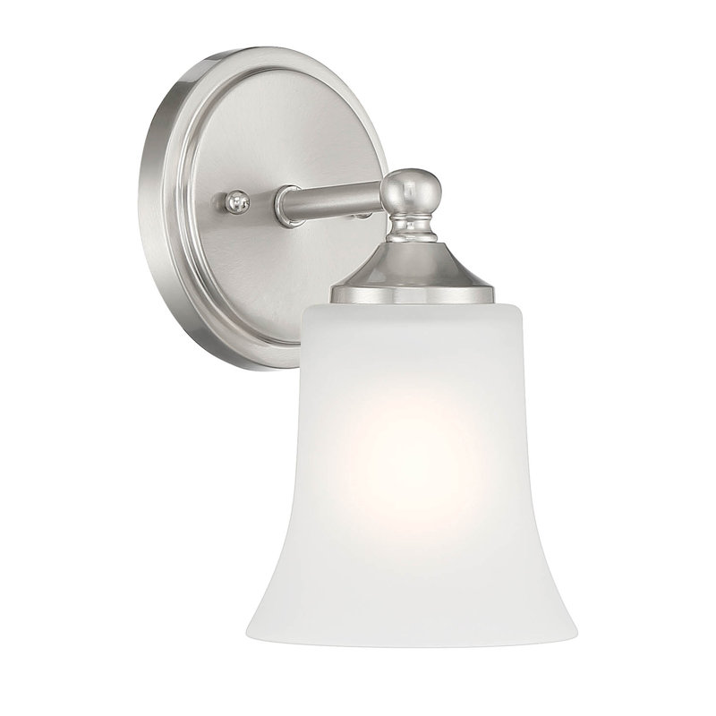 Jesslyn Steel Flush Mounted Sconce, Brushed Nickel