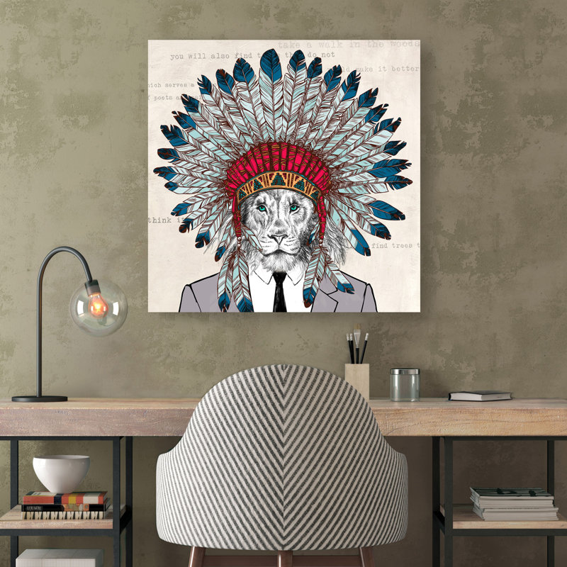Spiritwalker 1 Piece Wrapped Canvas Wall Art, 70cm H x 70cm W x 4cm D