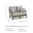 Ahumada 54'' Wide Straight Loveseat with Cushions